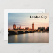 London City Postcard Big Ben Postkarte (Vorne/Hinten)