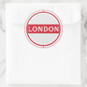 London City Pride Emblem – English Identity Runder Aufkleber (Tasche)
