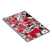 London City Scene, Cute Doodle Notizblock (Rechte Seite)