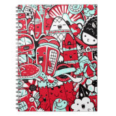 London City Scene, Cute Doodle Notizblock (Vorderseite)