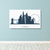 London City Skyline Leinwanddruck (Insitu (Holzboden))