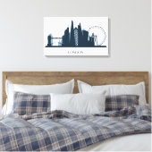 London City Skyline Leinwanddruck (Insitu (Schlafzimmer))