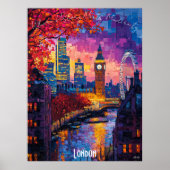 London City Skyline Poster - Iconic British Art (Vorne)