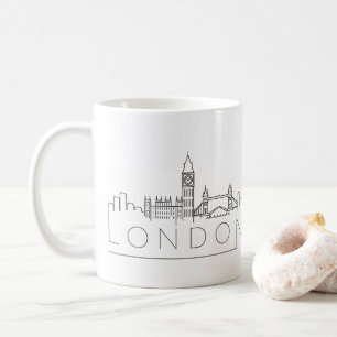 London City Stylized Skyline Kaffeetasse