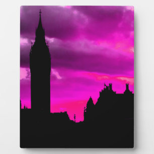 London City Sunset Fotoplatte