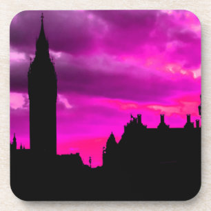 London City Sunset Untersetzer