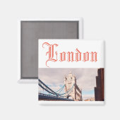 London City Tower Bridge Landscape Magnet (Vorderseite/Rückseite)
