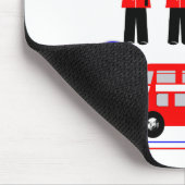 London City UK Red White Union Jack Niedlich Mousepad (Ecke)