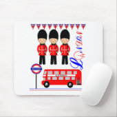 London City UK Red White Union Jack Niedlich Mousepad (Mit Mouse)
