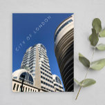London City | Wolkenkratzer im blauen Himmel-Foto Postkarte<br><div class="desc">City of London Urbane Fotografie - zwei große Gebäude im Frühjahrsblauen Himmel Postkarte - September 2019 - Foto von Anka</div>