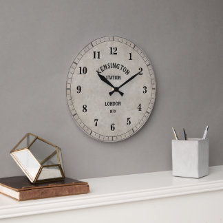 London Clock Große Wanduhr