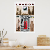 LONDON Collage Poster (Küche)