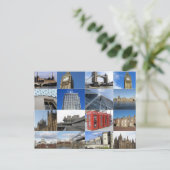 London Collage Postkarte (Stehend Vorderseite)
