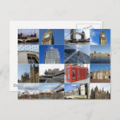 London Collage Postkarte (Vorne/Hinten)