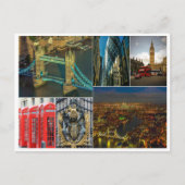 London Collage uk City Travel City City Postkarte (Vorderseite)