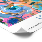 London Colorful Blume Market Poster (Ecke)