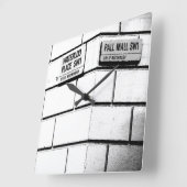 London Corner Quadratische Wanduhr (Winkel)