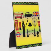 London Custom Plaque - 8x10 mit Easel Fotoplatte (Seite)