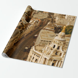 London Dachansicht Panorama mit städtischer Archit Geschenkpapier