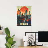 London Dark Vintag Art Poster (Heimbüro)