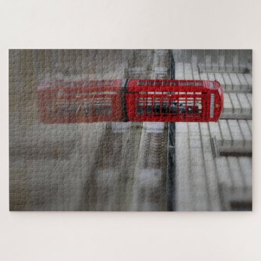 London, das nennt - roter Telefon-Kasten - 20x30 - Puzzle (Horizontal)