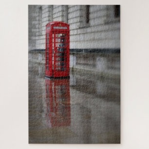 London, das nennt - roter Telefon-Kasten - 20x30 - Puzzle