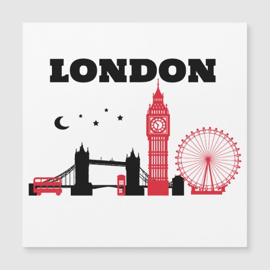 LONDON Design, Magnetkarte (Vorderseite)