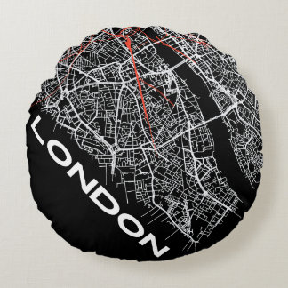 London Design Pillow Rundes Kissen