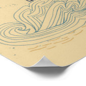 London Doodle Scene Poster (Ecke)