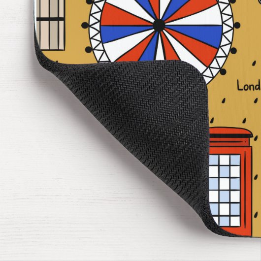 London Doodles Mousepad (Ecke)