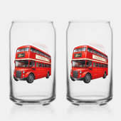 London-Doppeldeckerbus Dosenglas (Vorderseite)