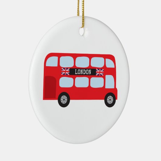 London-doppelstöckiger Bus Keramikornament (Rechts)