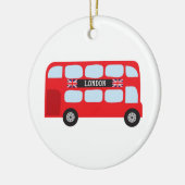London-doppelstöckiger Bus Keramikornament (Links)