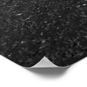 London Double Decker Bus Black and White Poster (Ecke)