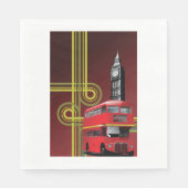 London Double Decker Bus Napkins Serviette (Vorderseite)