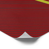 London Double Decker Bus Poster (Ecke)