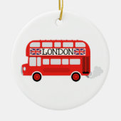 London Double Decker Keramik Ornament (Vorne)