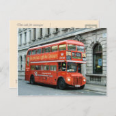 London Doubledecker Bus Postkarte (Vorne/Hinten)