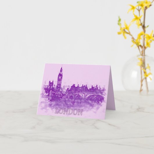 London Dreams Greeting Card Karte (Gelbe Blume)