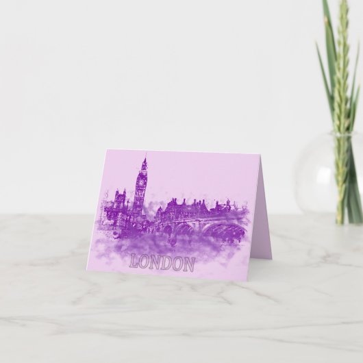 London Dreams Greeting Card Karte (Vorderseite)