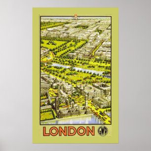 London durch GWR (Grenze) Poster