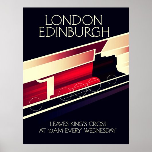 London Edinburgh Locomotive Vintages Poster (Vorne)