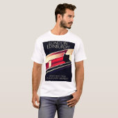 London Edinburgh Locomotive Vintages Poster T-Shirt (Vorne ganz)