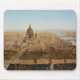 London: eine Augenansicht des Vogels von St Paul Mousepad