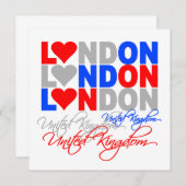 London Einladung - wählen Sie Stil & anpassen! (Vorne/Hinten)