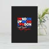 London Einladung - wählen Sie Stil & anpassen! (Stehend Vorderseite)