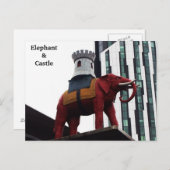 London Elephant & Castle Postcard Postkarte (Vorne/Hinten)