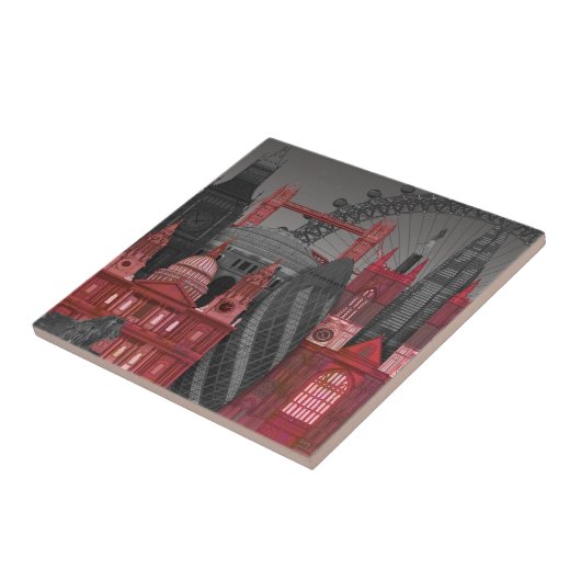 London Elevations by Night - Red Fliese (Seite)