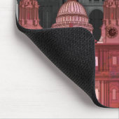 London Elevations by Night - Red Mousepad (Ecke)