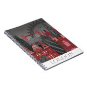 London Elevations by Night - Red Notizblock (Rechte Seite)